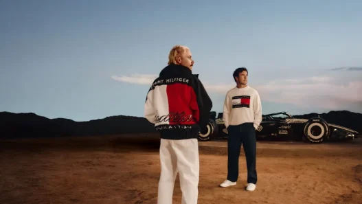 Tommy Hilfiger x Cadillac F1 Team Fanwear collection, the black flag redesign