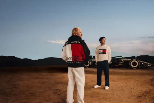 Tommy Hilfiger x Cadillac F1 Team Fanwear collection, the black flag redesign